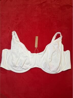 Skims Cotton Jersey T Shirt Bra Color Bone Size 44H